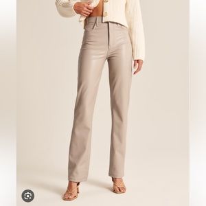 Abercrombie Vegan Leather 90s Straight Pant